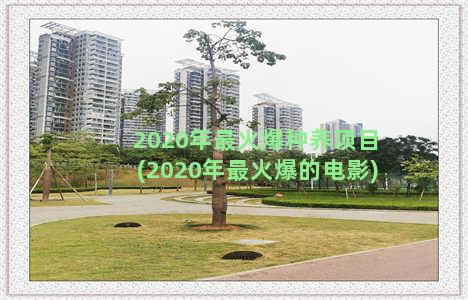 2020年最火爆种养项目(2020年最火爆的电影)