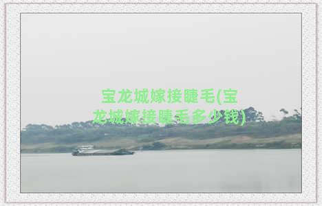 宝龙城嫁接睫毛(宝龙城嫁接睫毛多少钱)