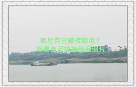 明星自己嫁接睫毛？明星自己嫁接睫毛图片